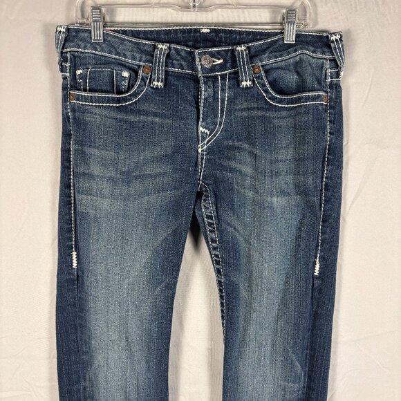 True Religion Stella Big T Skinny Jeans – Low Rise – Blue Denim - Picture 2 of 12